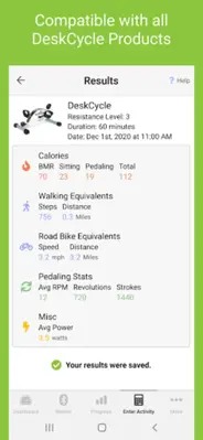 DeskCycle android App screenshot 5